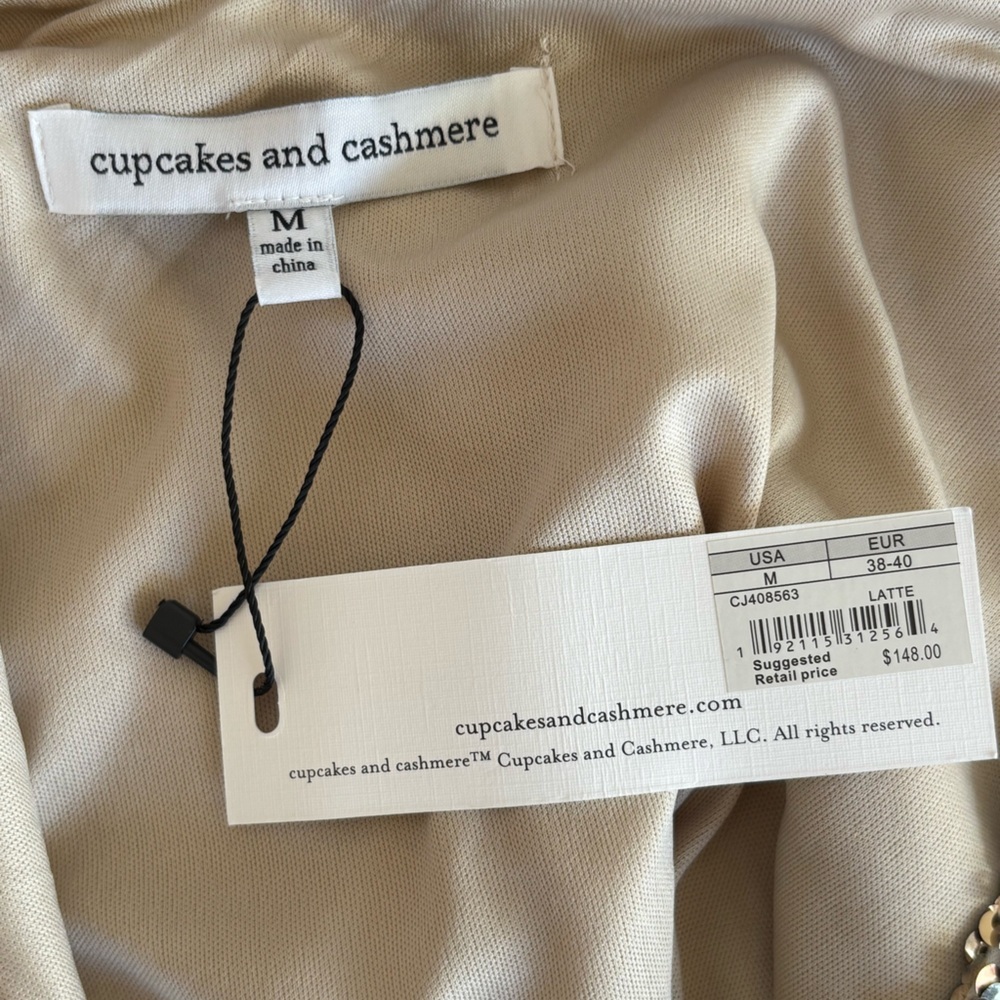 NWT Cupcakes & Cashmere Snakeprint Sequin Spaghetti Strap Mini Dress in Medium - Picture 6 of 16
